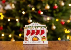 Christmas The Original 4 Calze Sul Camino Decorazione Tavola