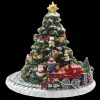 Christmas The Original Carillon Albero Con Trenino Rosso