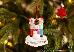 Christmas The Original Coppia Con Pupazzo Di Neve
