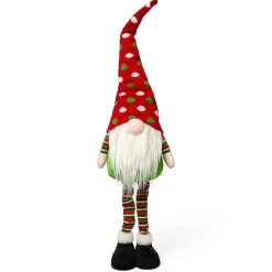 Christmas The Original Elfo Barba Bianca E Cappello Rosso A Pois