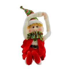 Christmas The Original Elfo Braccia Lunghe Bianco E Rosso 55 Cm