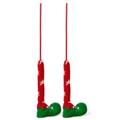Christmas The Original Gambe Elfo Stelle Bianche