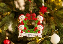 Christmas The Original Ghirlanda Con Fiocco Rosso Per 4