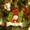 Christmas The Original Ghirlanda Con Fiocco Rosso Per 1