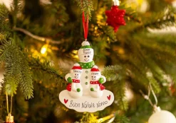 Christmas The Original Pupazzo Di Neve Grande Con 2 Piccoli