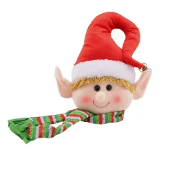 Christmas The Original Testa Elfa Peluche Bianca E Rossa